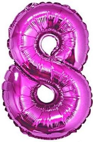 GoDan Balon foliowy cyfra "8" różowa, 85cm 1