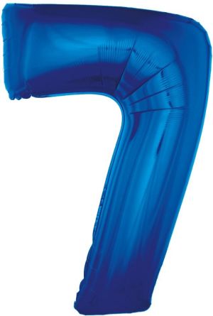 GoDan Balon foliowy "7" niebieski 85cm 1