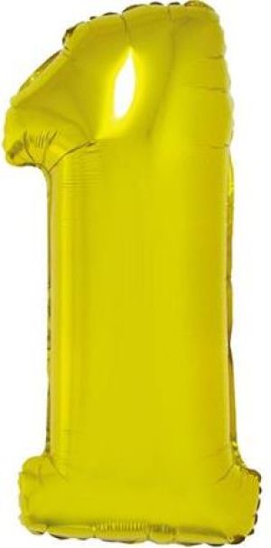 GoDan Balon foliowy cyfra "1" złota, 85cm 2