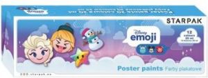 Starpak Farby plakatowe 12kol/20ml Emoji Frozen 1