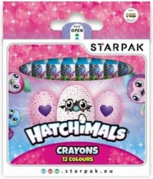 Starpak Kredki woskowe Hatchimals 12 kolorów 1