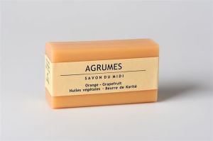 Savon du Midi Mydło z masłem shea AGRUMES (Pomarańcza & Grapefruit) 1