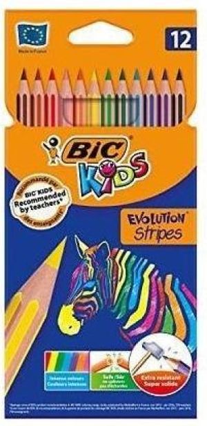 Bic Kredki Eco Evolution Stripes 12 kolorów (950522) 1