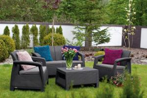 Keter Allibert Zestaw mebli ogrodowych CORFU SET - grafitowy 11