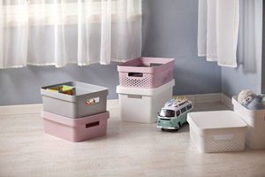 Curver Pojemnik ażurowy Curver INFINITY 11L Różowy z przykrywką 2