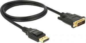 Kabel Delock DisplayPort - DVI-D 1m czarny (85312) 1