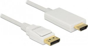 Kabel Delock DisplayPort - HDMI 2m biały (83818) 1