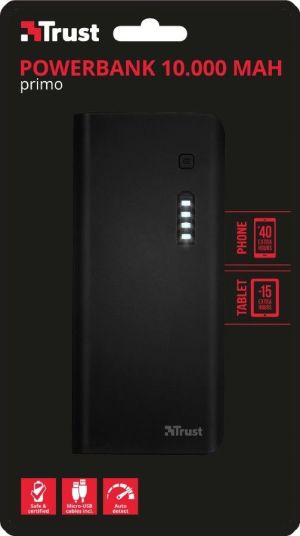 Powerbank Trust Primo Powerbank 10 000 czarny (22751) 3