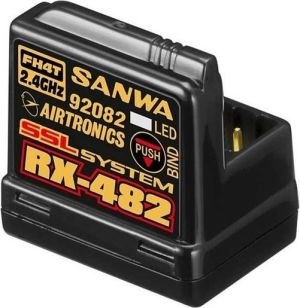 Antena Sanwa Odbiornik Sanwa RX-482 2,4 GHz FHSS-4 2