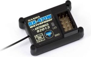 Sanwa Odbiornik Sanwa RX-471W 2,4 GHz FHSS-4 (Wodoszczelny) 1