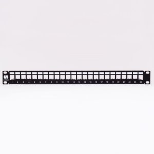 NetRack Patch panel 19" 24x slot Keystone UTP (104-20) 1
