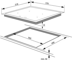 Płyta grzewcza Amica PI6140PWTU 2