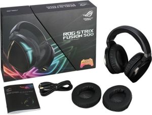 Słuchawki Asus ROG Strix Fusion 500 Czarne (90YH00Z2-B8UA00) 3