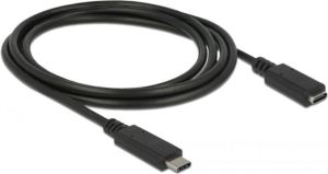 Kabel USB Delock USB-C - USB-C 1.5 m Czarny (85534) 1