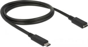 Kabel USB Delock USB-C - USB-C 1 m Czarny (85533) 1