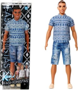Lalka Barbie Mattel Ken szorty jeans, koszula (DWK44/FNJ38) 1