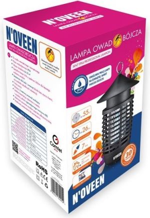 Noveen Lampa owadobójcza IKN7 IPX4 czarna 2
