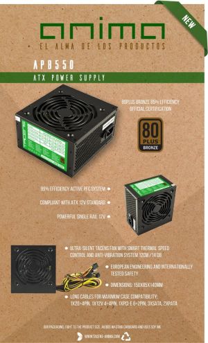 Zasilacz Tacens ANIMA APB 550W TACANIMA (APB550) 5