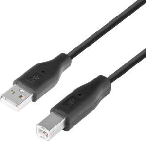 Kabel USB TB Print USB-A - USB-B 1.8 m Czarny (AKTBXKU1PABW18B) 1