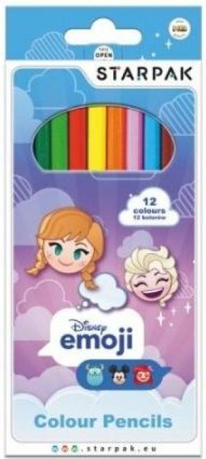 Starpak Kredki ołówkowe 12 kolorów Emoji Frozen (397688) 1