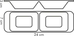 Tescoma Misa podłużna dzielona GUSTITO 24x7 cm (386022.00) 2