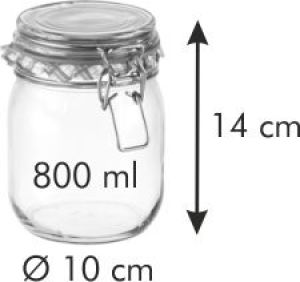 Tescoma Słoik na przetwory z klipsem DELLA CASA 800 ml 2