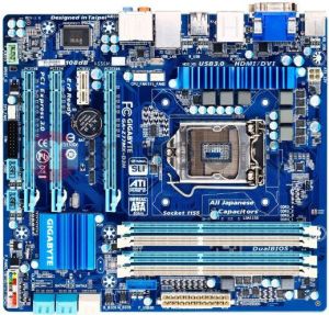 Płyta główna Gigabyte GA-Z77MX-D3H Intel Z77 LGA 1155 (3xPCX/VGA/DZW/GLAN/SATA3/USB3/RAID/DDR3/SLI/CROSSFIRE) mATX 1