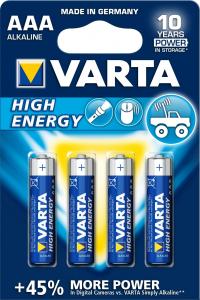 Varta Bateria High Energy AAA / R03 4 szt. 1