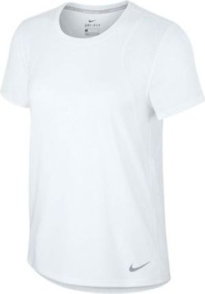 Nike Koszulka damska W Run Top SS Tee biała r. L (890353-100 ) 1