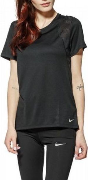 Nike Koszulka damska W Run Top SS Tee czarna r. S (890353-010) 1