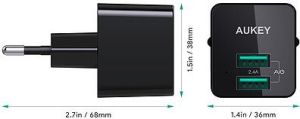 Ładowarka Aukey PA-U32 2x USB-A 4.8 A (PA-U32) 3