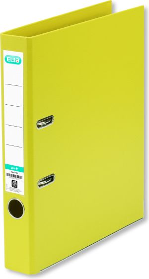 Segregator Elba Pro+ dźwigniowy A4 50mm żółty (HAME0625) 1