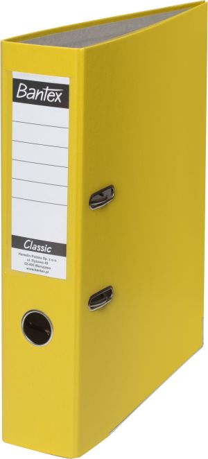 Segregator Bantex Budget dźwigniowy A4 75mm żółty (HAME0535) 1