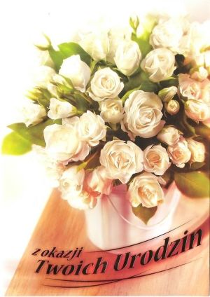 Artnuvo Karnet B6 Kwiaty W Dniu Urodzin FF1206 1