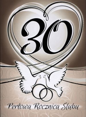 Artnuvo Karnet 30 rocznica ślubu 1