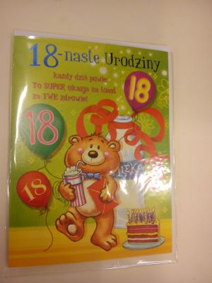 MERIGRAF Karnet 18-ste urodziny A5 MIX 2