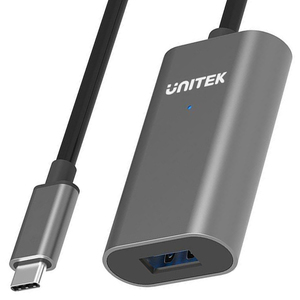 Adapter USB Unitek USB-C - USB Srebrny  (U304A) 1