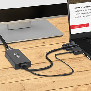 Adapter AV Unitek D-Sub (VGA) - HDMI + USB-A czarny (Y-8711) 3