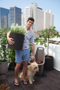 Keter Zestaw doniczek Curver S+M+L Antracyt (230217) 2