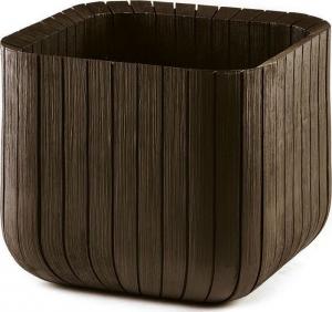 Keter Donica Curver Cube Planter M Brązowy (230226) 1