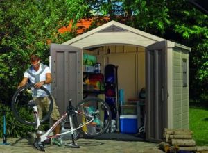 Keter Domek narzędziowy Curver Keter FACTOR 8x6 beżowy-szarobrązowy 2