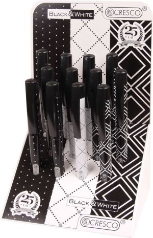 Cresco Pióro kulkowe na naboje College Grip Black&White 2