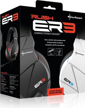 Słuchawki Sharkoon Rush ER3 Niebieskie (4044951021802) 3