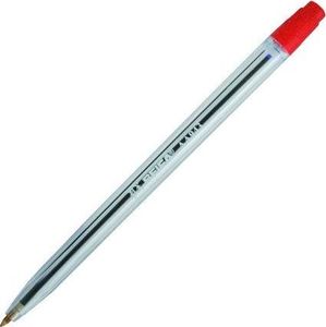 Amex Długopis Beifa Aplus biurowy przeźroczysty czerwony 50szt. 1