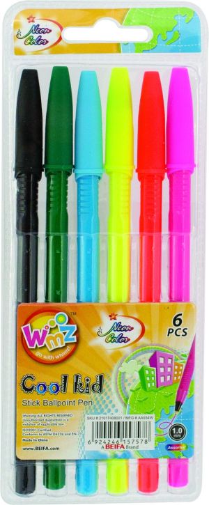 Amex Długopis Beifa WMZ 6 kolorów w etui 1