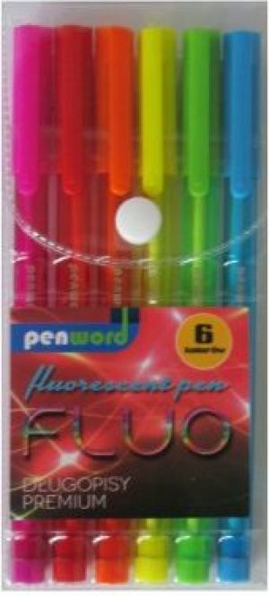 Polsirhurt Długopisy 6 kolorów fluo premium 1