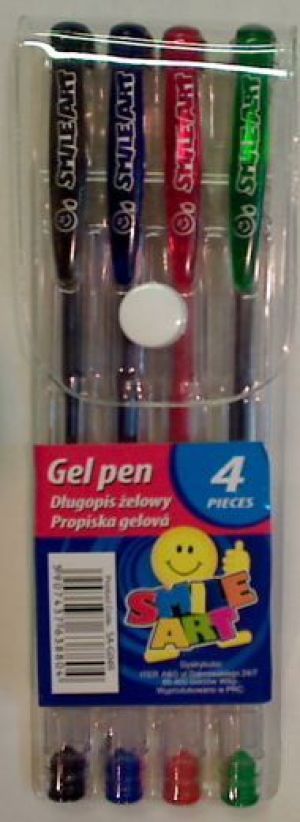 Titanum Długopis żelowy Fun&Joy, zestaw 4 kolory (FJ-G04C) 1