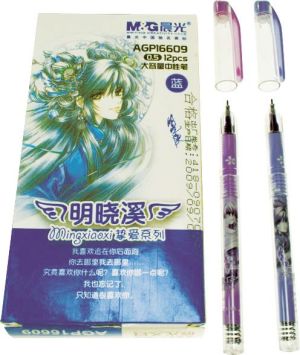 Titanum Długopis żelowy niebieski i fioletowy (AGP16609) 1