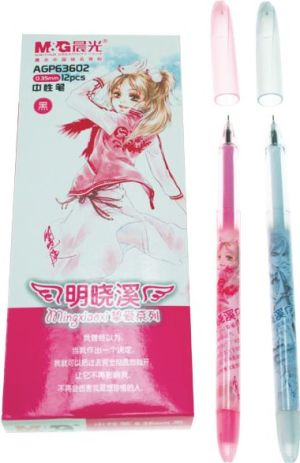 Titanum Długopis żelowy różowy i szary (AGP63602) 1