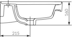Umywalka Cersanit Crea 60cm (K114-006-ECO) 4